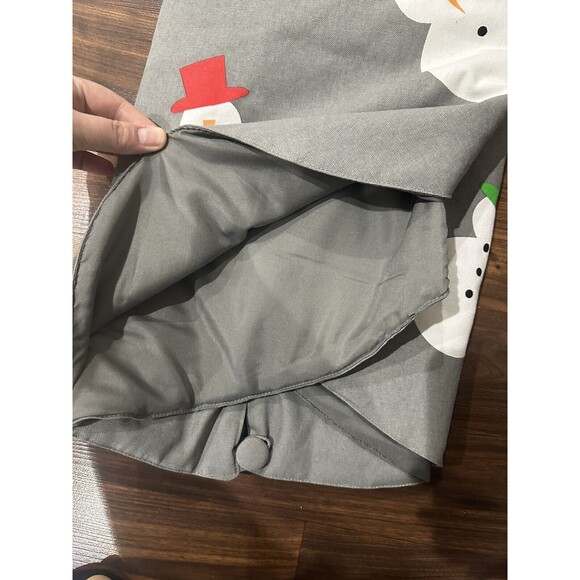 H for Happy Whimsy Snowmen Holiday Tree Skirt Bed and Bath Beyond NEW - Picture 7 of 8